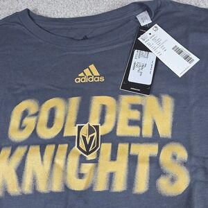 Adidas Amplifier Tee NHL  Vegas‎ Golden Knights  T-Shirt Mens Size S Strom Gray